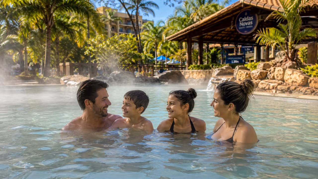 O destino em Goiás onde águas termais fazem a cidade parecer um spa a céu aberto
