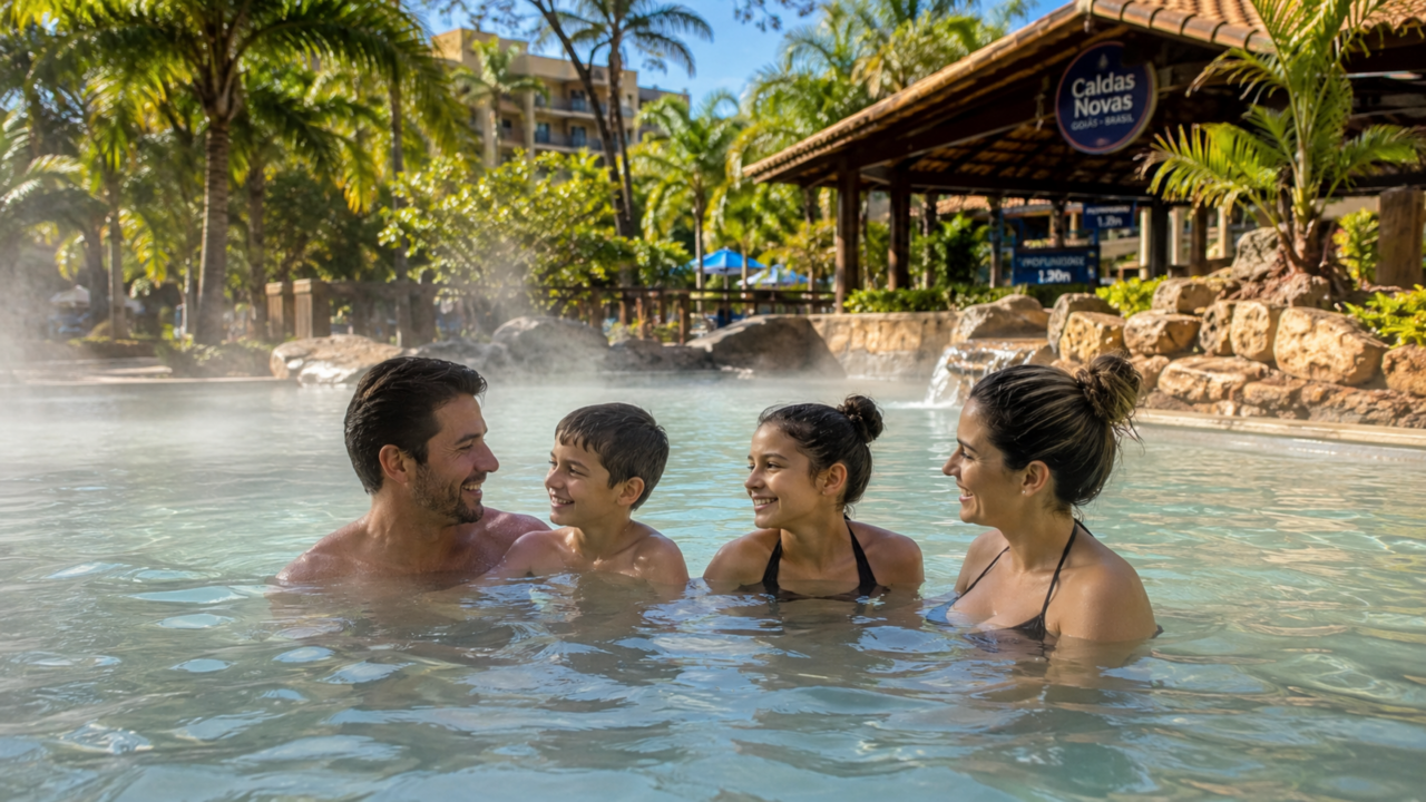 O destino em Goiás onde águas termais fazem a cidade parecer um spa a céu aberto