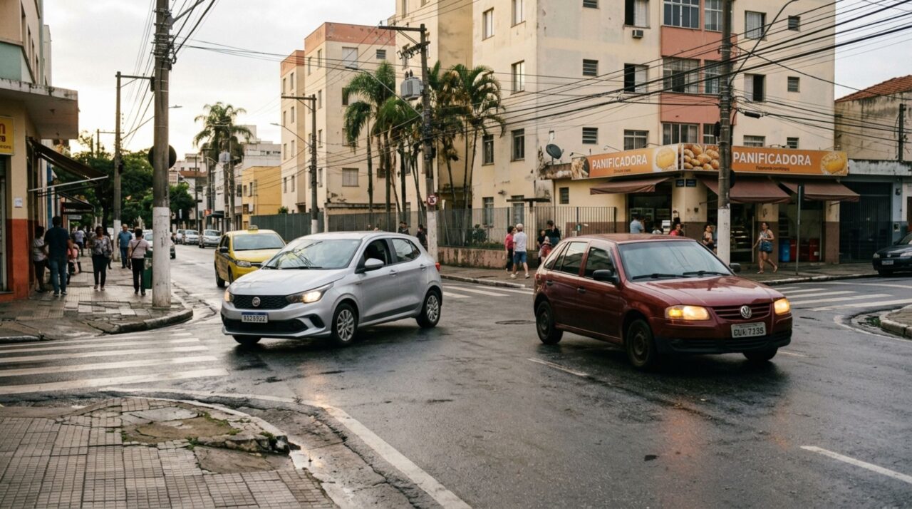 Cruzamento sem placa confunde motoristas: quem tem a preferência, segundo o CTB?