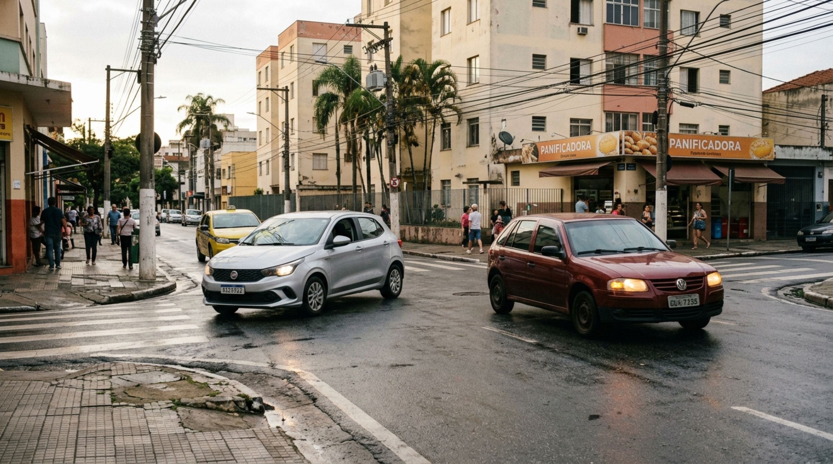 Cruzamento sem placa confunde motoristas: quem tem a preferência, segundo o CTB?