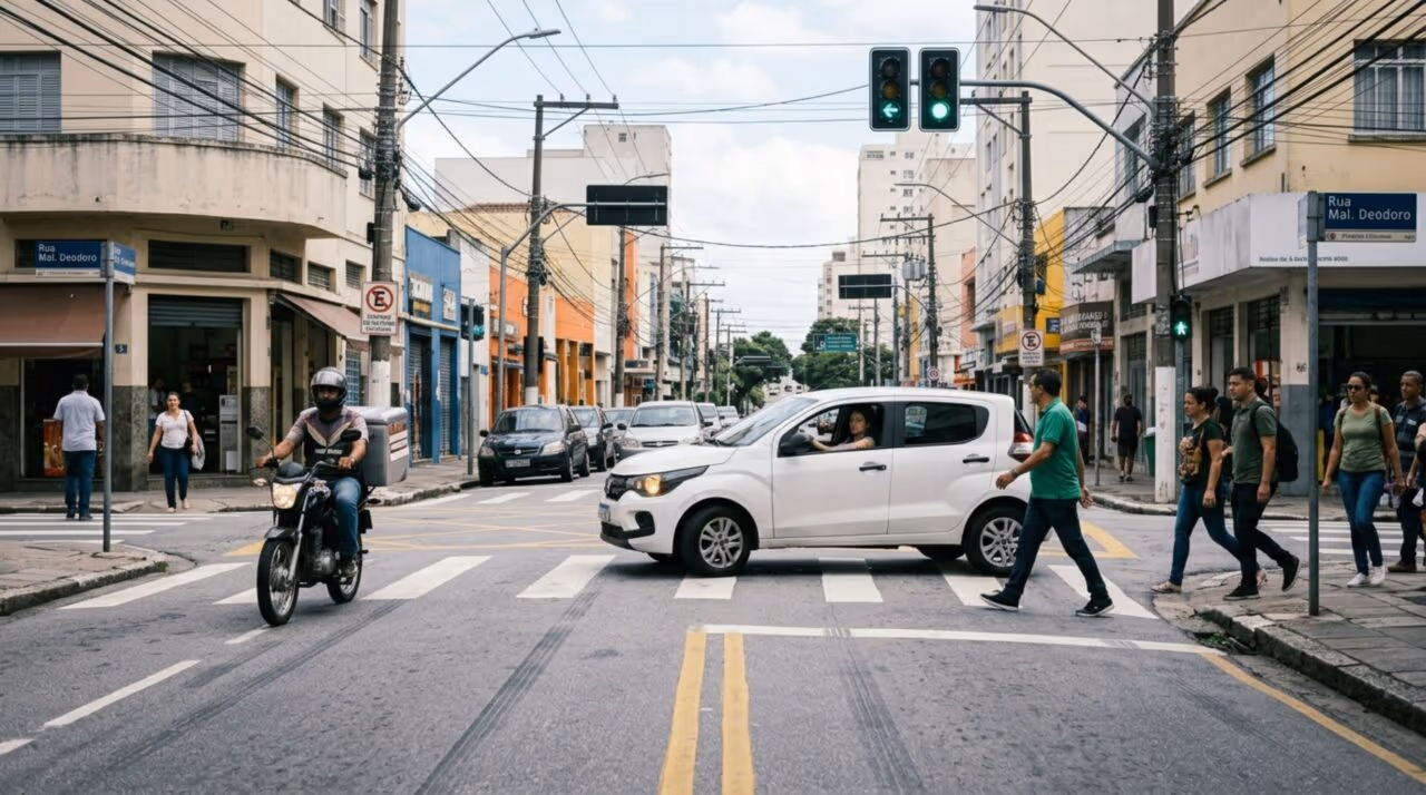 Condutores estão sendo multados sem perceber ao realizar a conversão para a esquerda e infrações irão aumentar