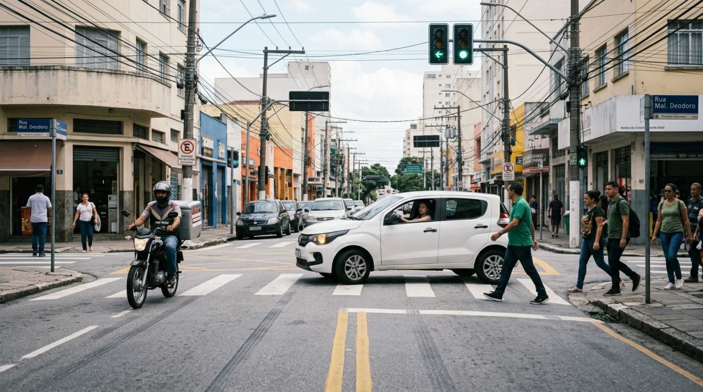 Condutores estão sendo multados sem perceber ao realizar a conversão para a esquerda e infrações irão aumentar