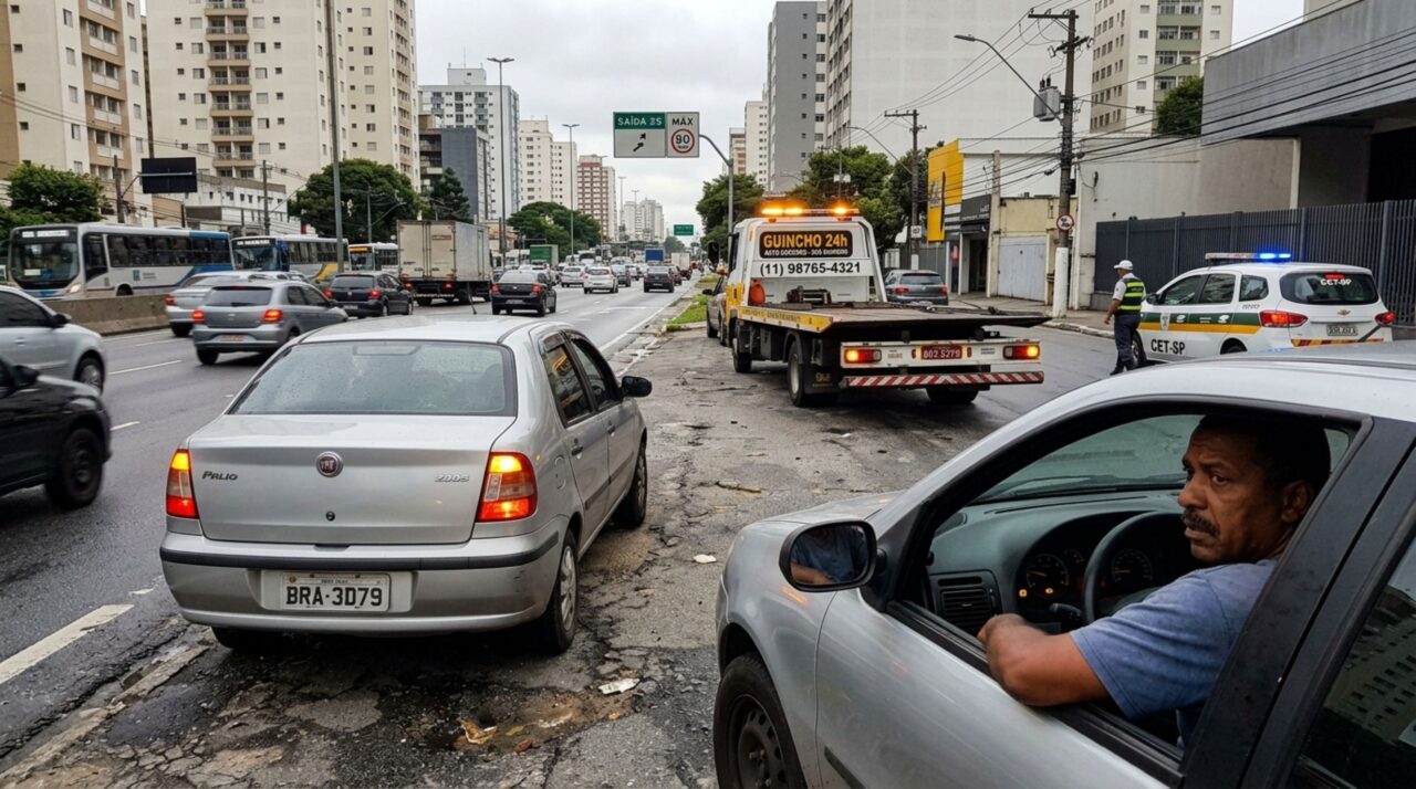O motorista pode ser multado por ficar sem combustível na rua?