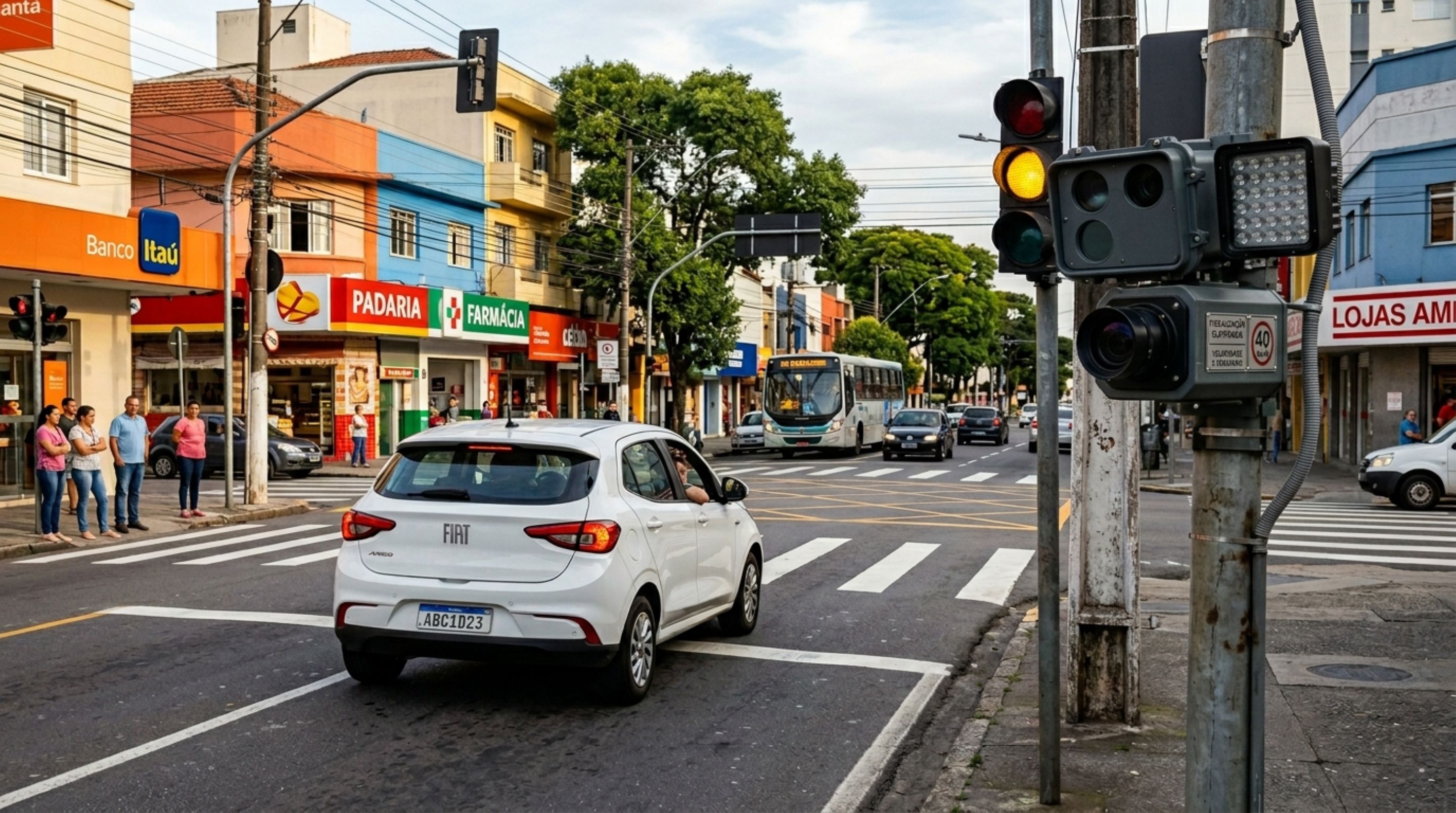 O que a lei diz sobre passar no amarelo antes que o radar registre avanço de semáforo?
