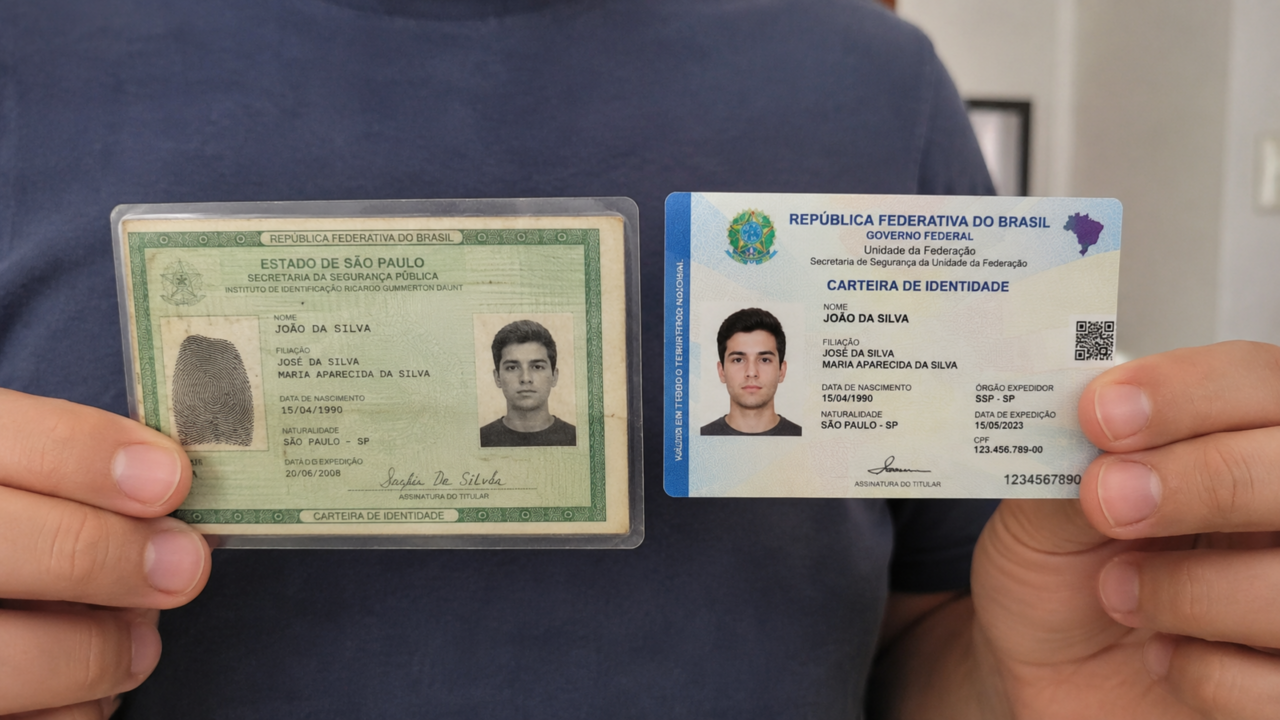 RG antigo ainda vale, mas a nova identidade muda um detalhe importante