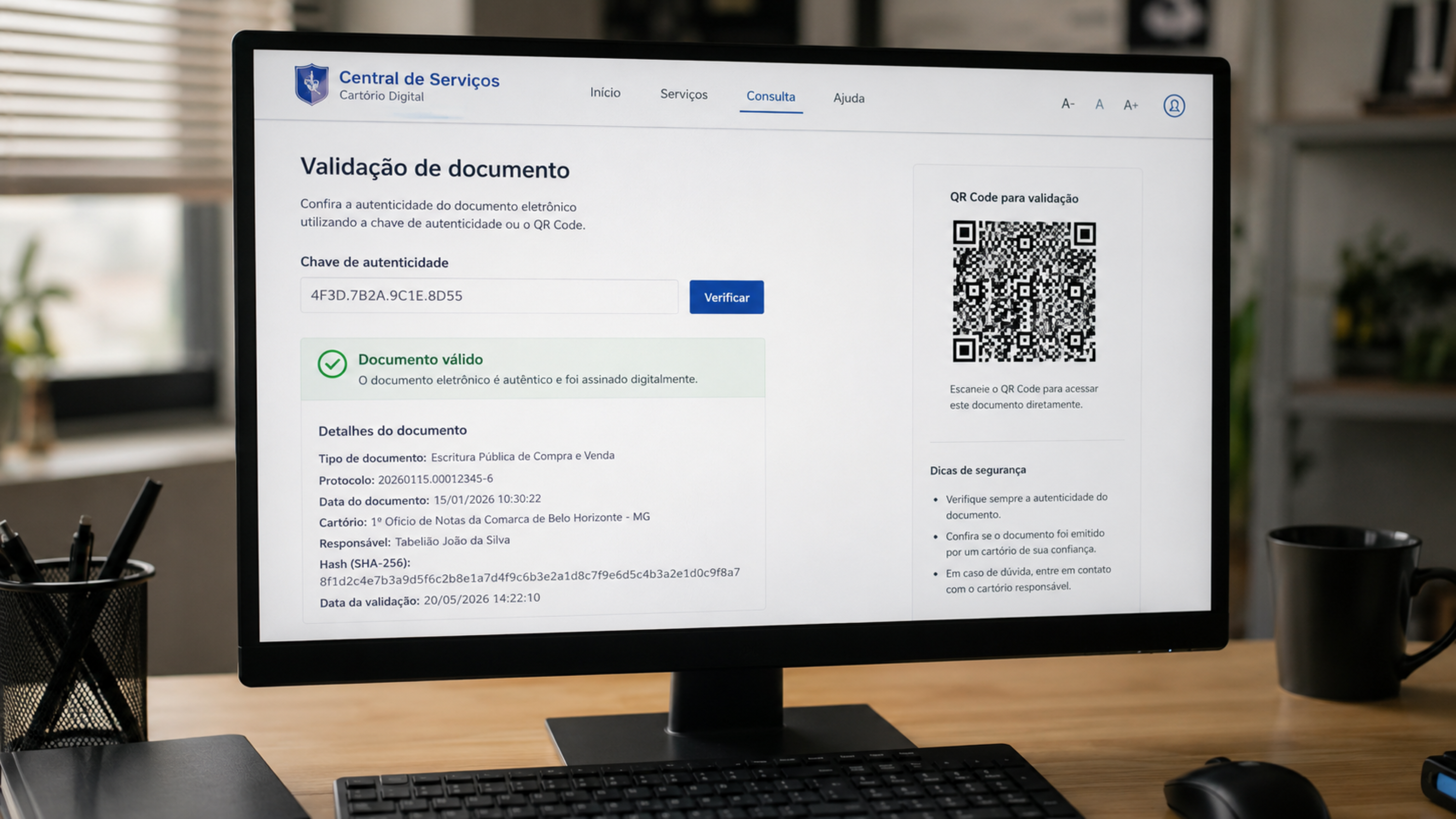 Cartório online: atos digitais têm validade, mas um detalhe decide se o documento funciona