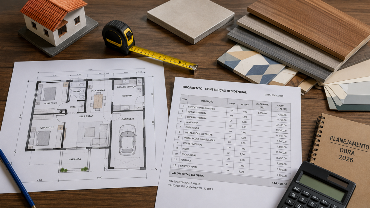 Construir casa de 2 quartos parece simples, mas esses custos esquecidos mudam todo o orçamento
