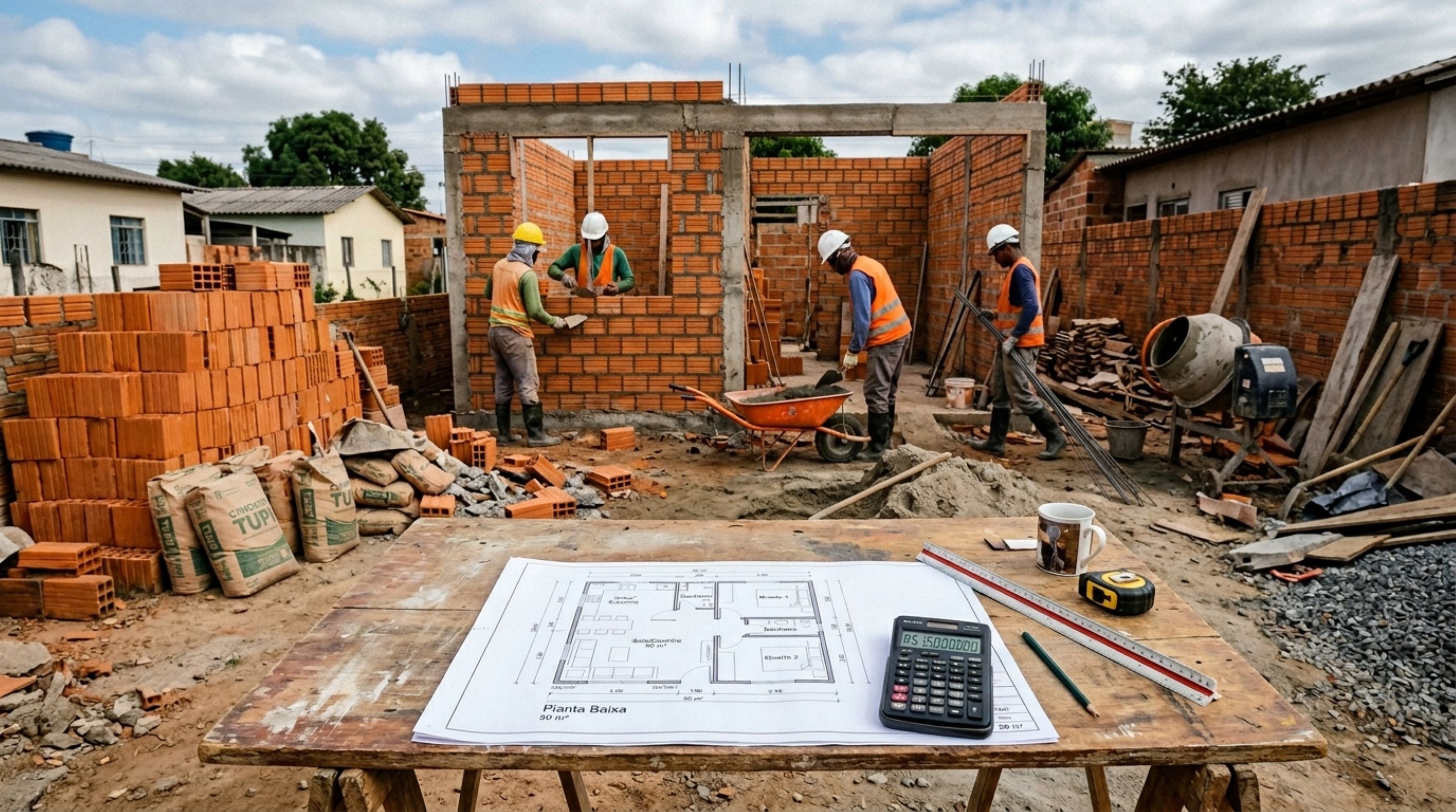 Quanto custa construir uma casa compacta de 50 m² em 2026?