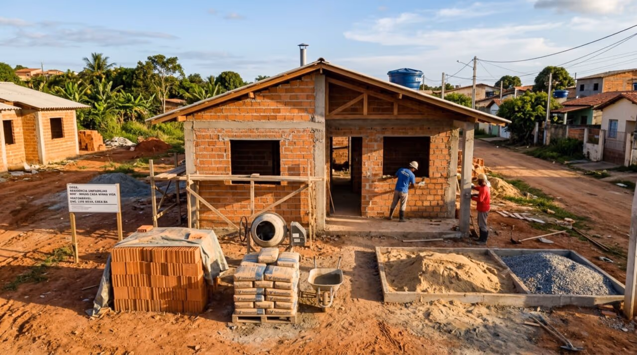 Quanto custa construir uma moradia popular de 60 m² com valores atualizados em 2026