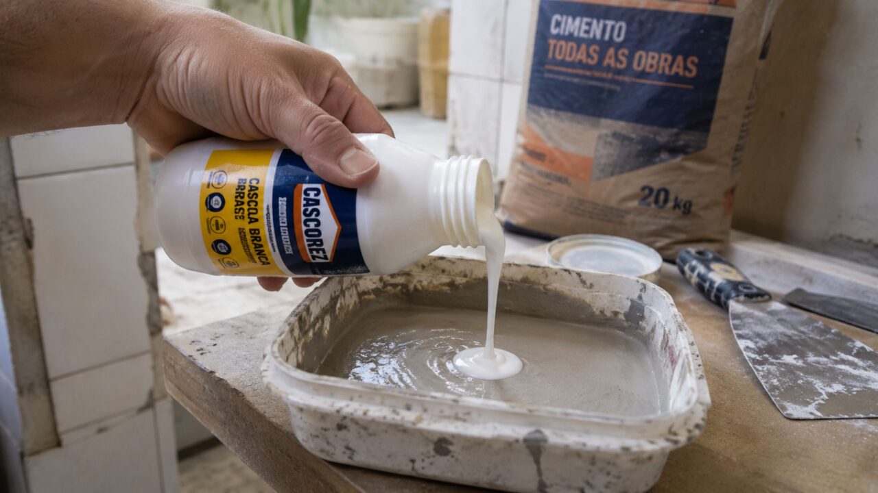 Misturar cola branca com cimento: para que serve, como fazer e onde não usar