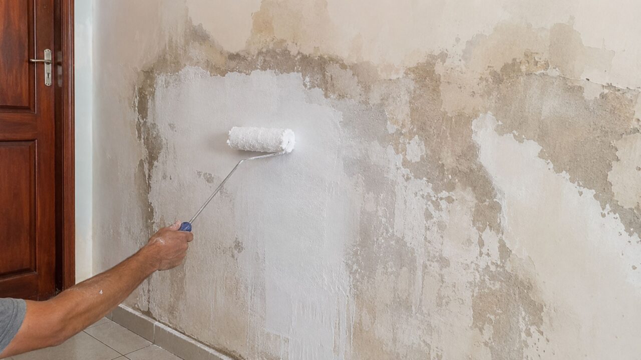 A técnica de pedreiro para acabar com infiltração na parede usando impermeabilizante antes da pintura