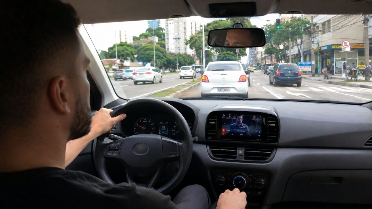 O que diz a lei sobre motoristas que instalam e dirigem com a central multimídia no veículo?
