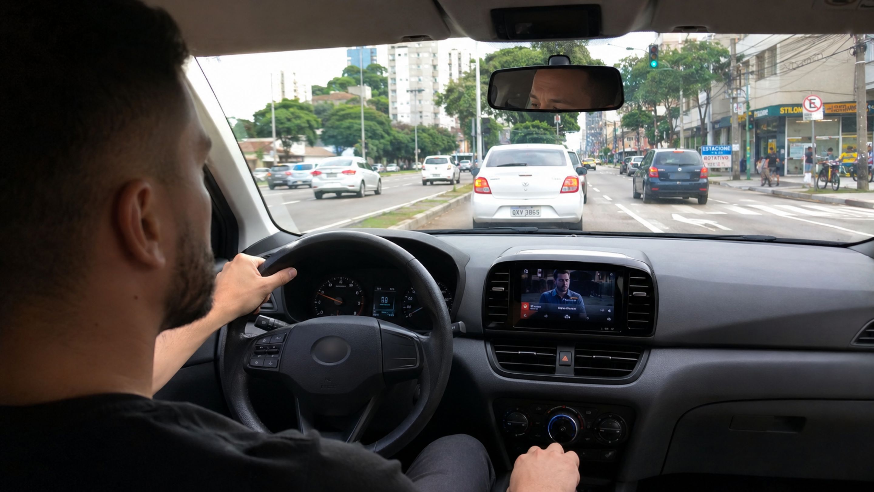 O que diz a lei sobre motoristas que instalam e dirigem com a central multimídia no veículo?