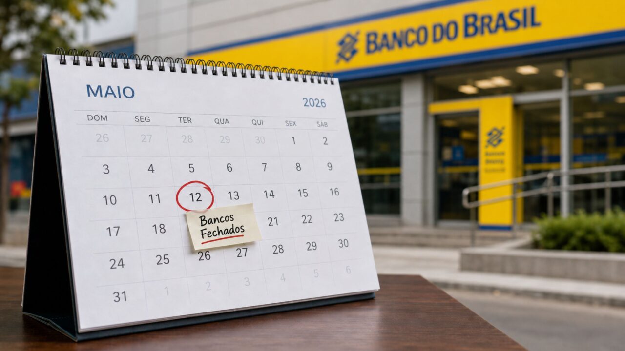 Fechamento dos bancos em 12 de maio de 2026 afeta cidades brasileiras