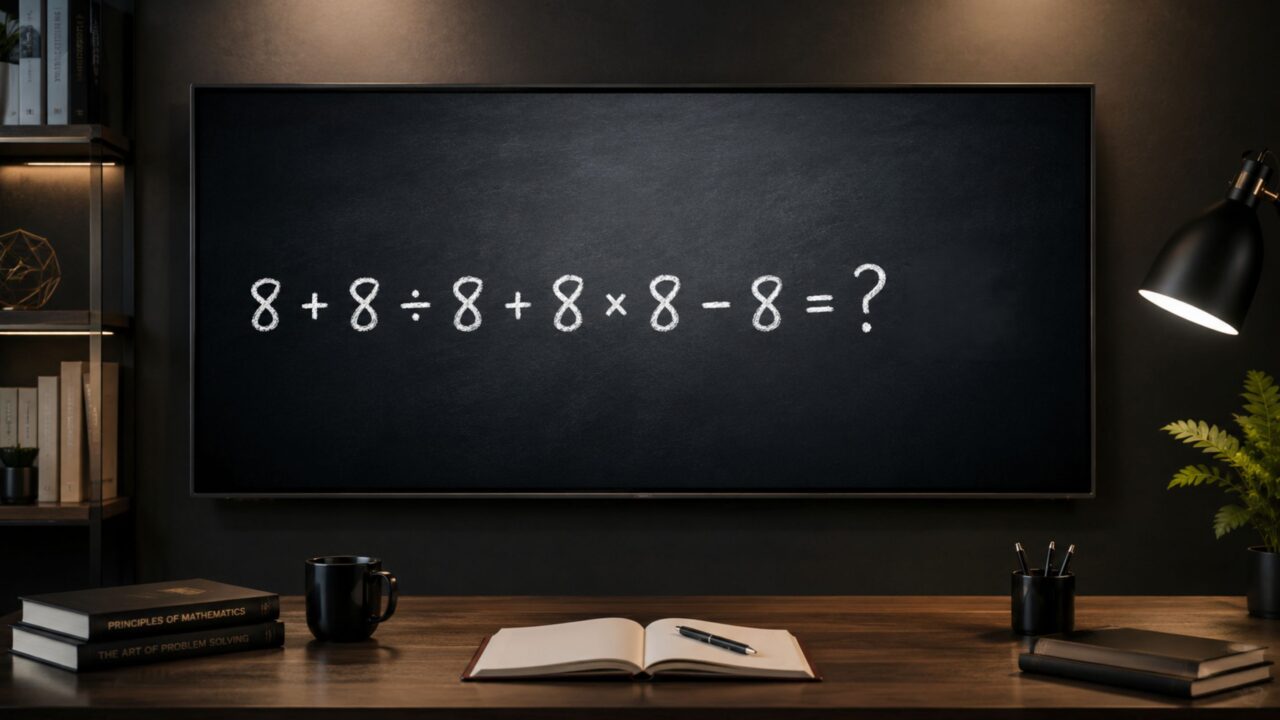 8 + 8 ÷ 8 + 8 × 8 – 8: cerca de 9 a cada 10 brasileiros erram essa conta sem nem chegar perto do resultado