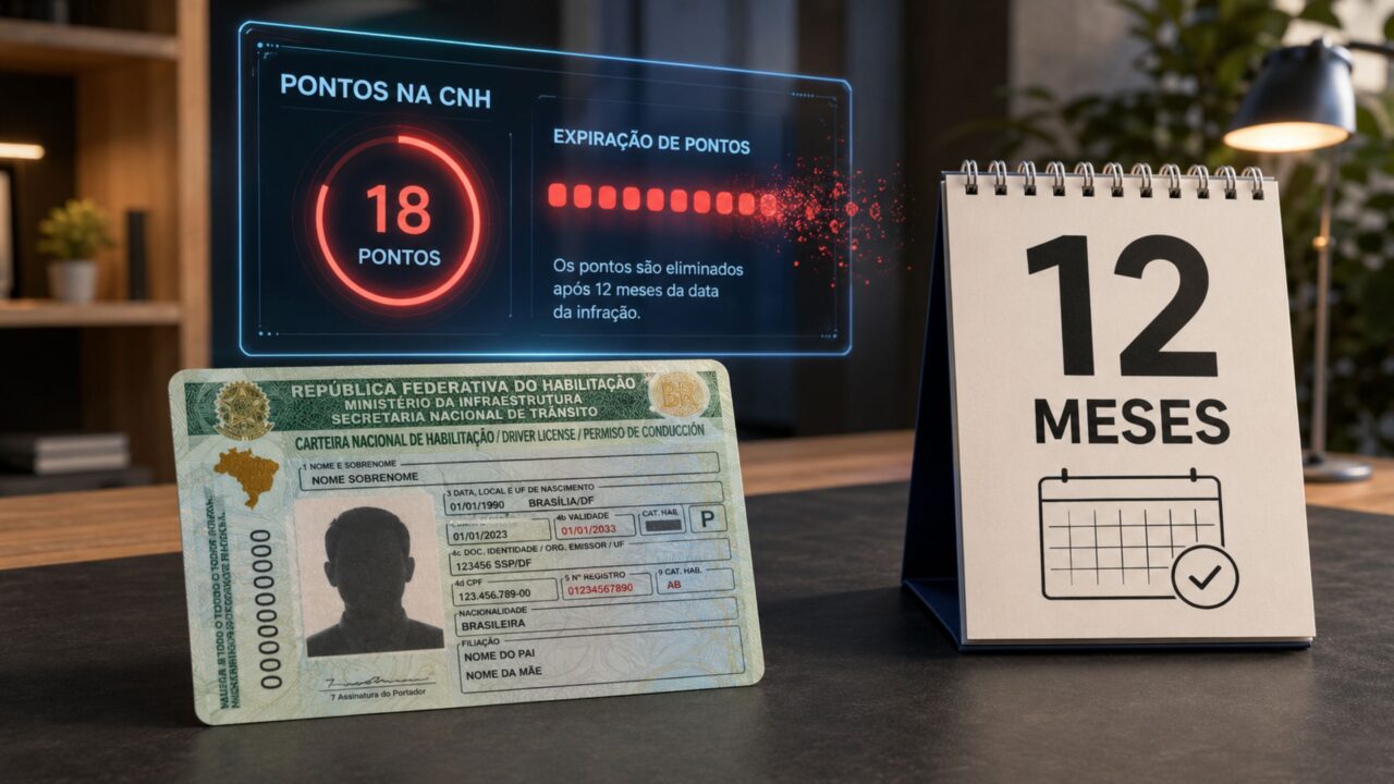 Quanto tempo os pontos ficam na CNH antes de sumirem?