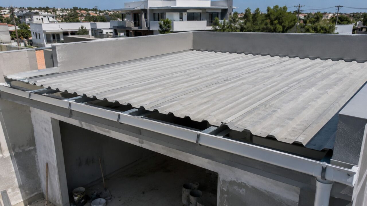Adeus telhas simples: a nova tendência embutida que acelera sua obra e deixa a fachada limpa