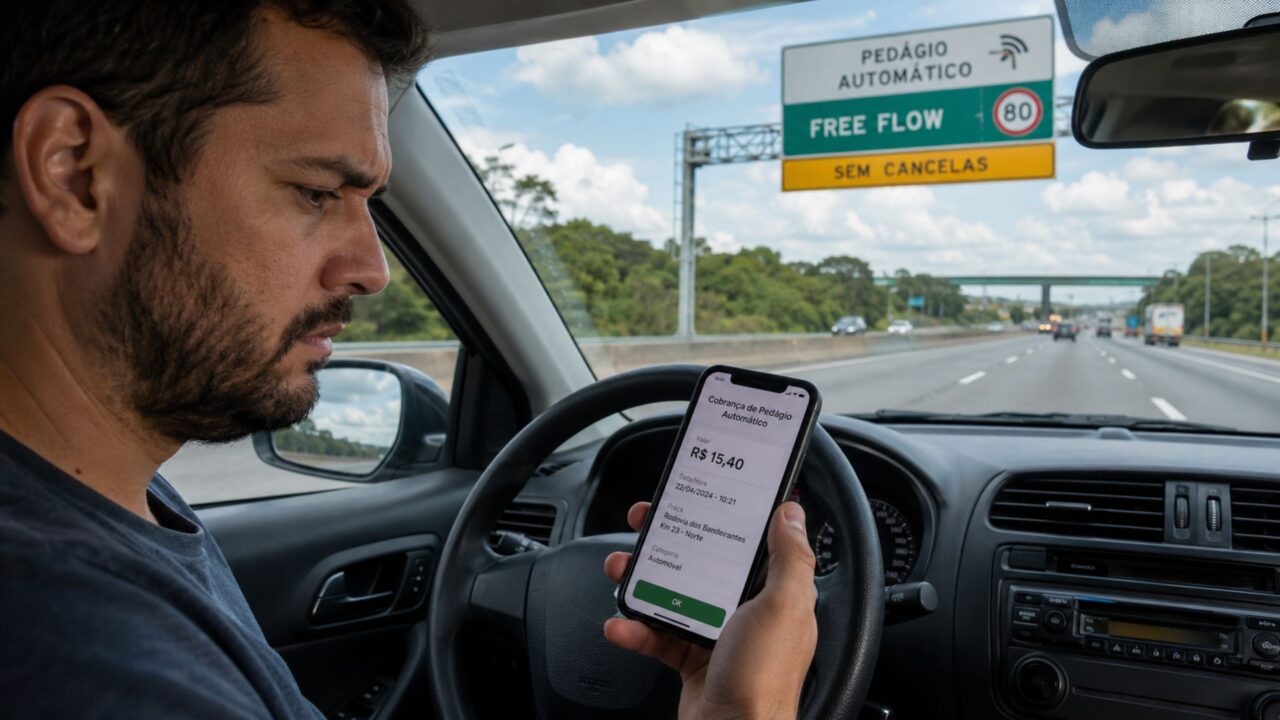 Pedágio sem cancela automático vira pesadelo para motoristas e pode mudar de novo