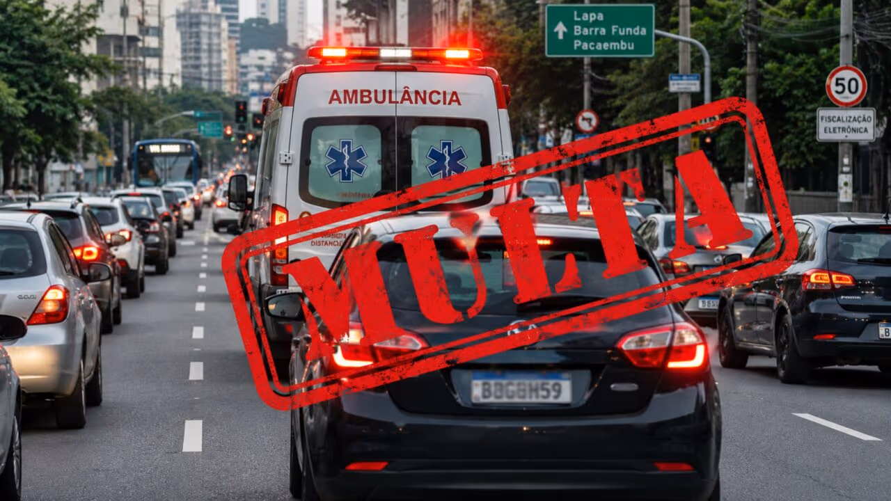 O que diz a lei sobre seguir veículo de emergência para aproveitar passagem?