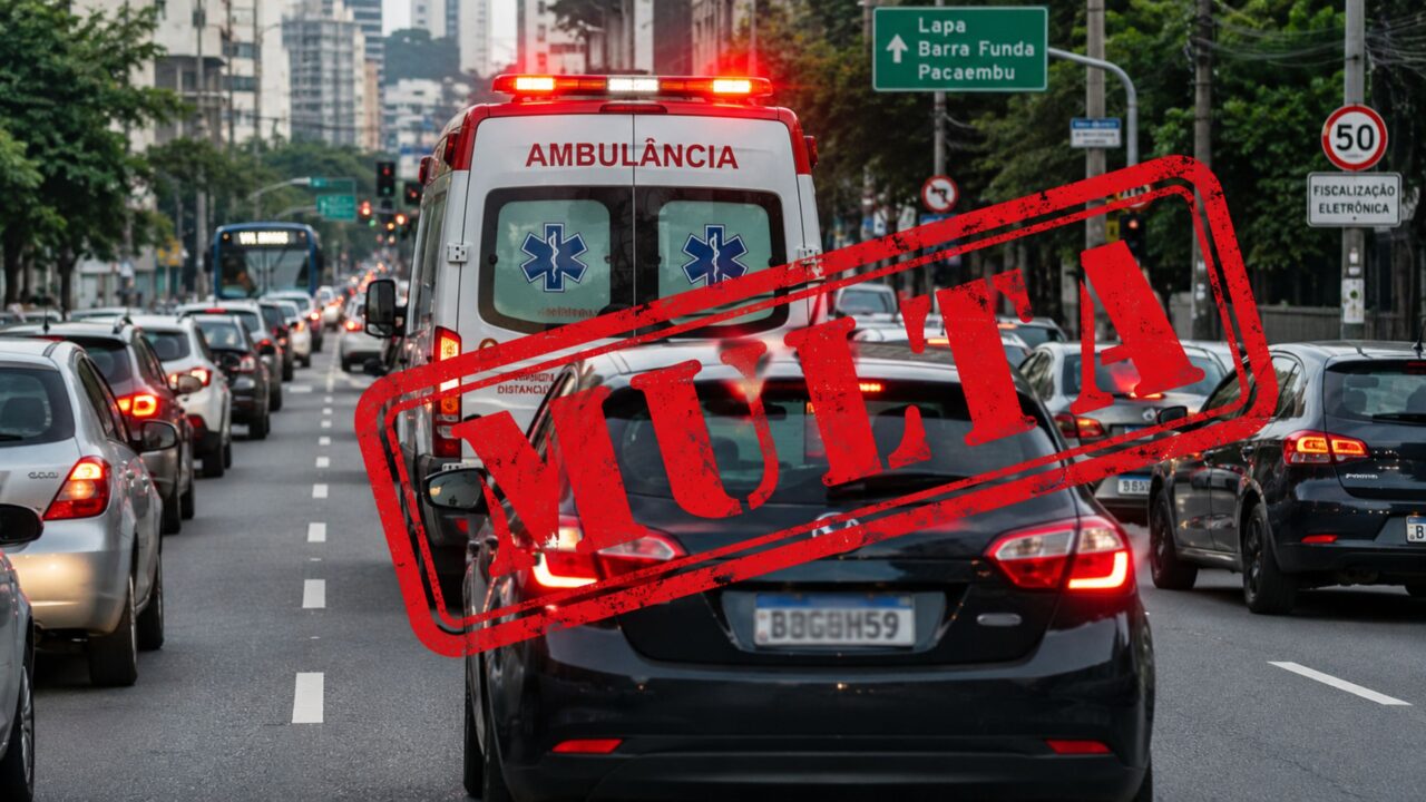 O que diz a lei sobre seguir veículo de emergência para aproveitar passagem?