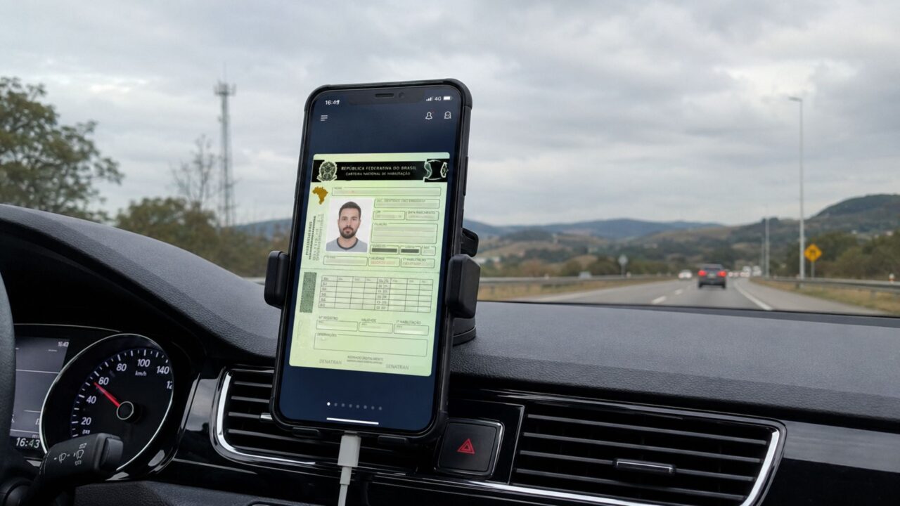 Detran alerta motoristas que confiam apenas na CNH Digital e esquecem de baixar o documento antes de sair de casa