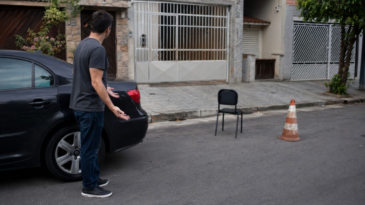 O que diz a legislação a respeito de motoristas que estacionam em frente à sua própria residência?