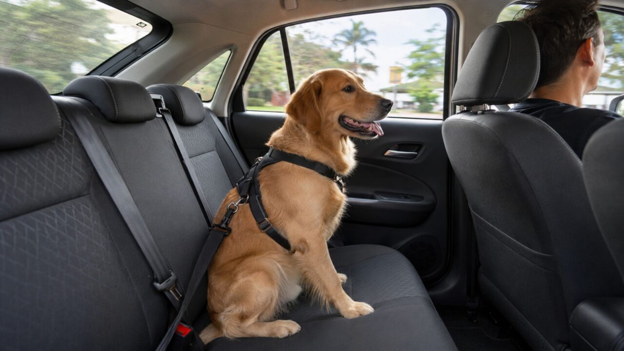 Levar animais no carro de forma incorreta pode gerar multa para o motorista