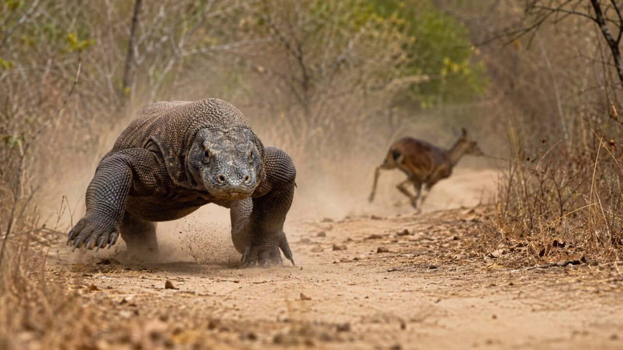 Parecia só um lagarto gigante, até revelar uma mordida venenosa e correr mais rápido que um humano
