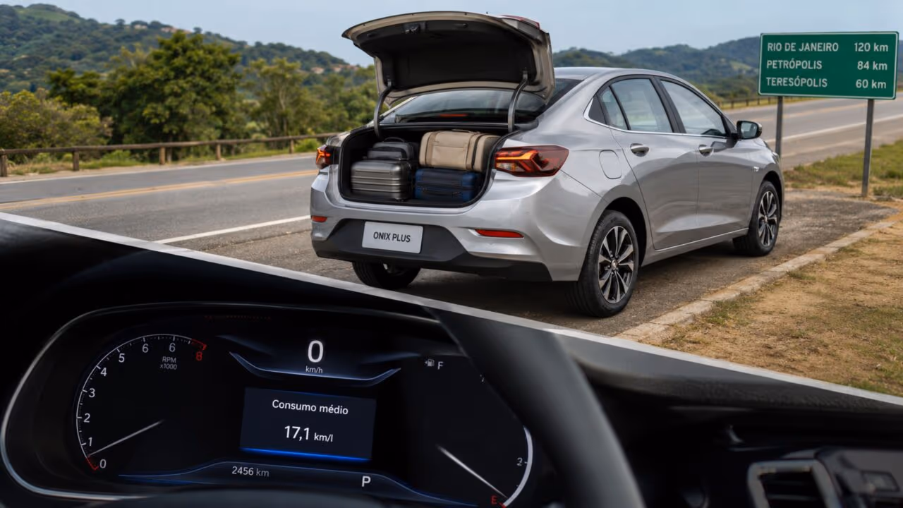 Com porta-malas de 500 litros e consumo de até 17,1 km/l, Chevrolet tem sedã para quem vive na estrada