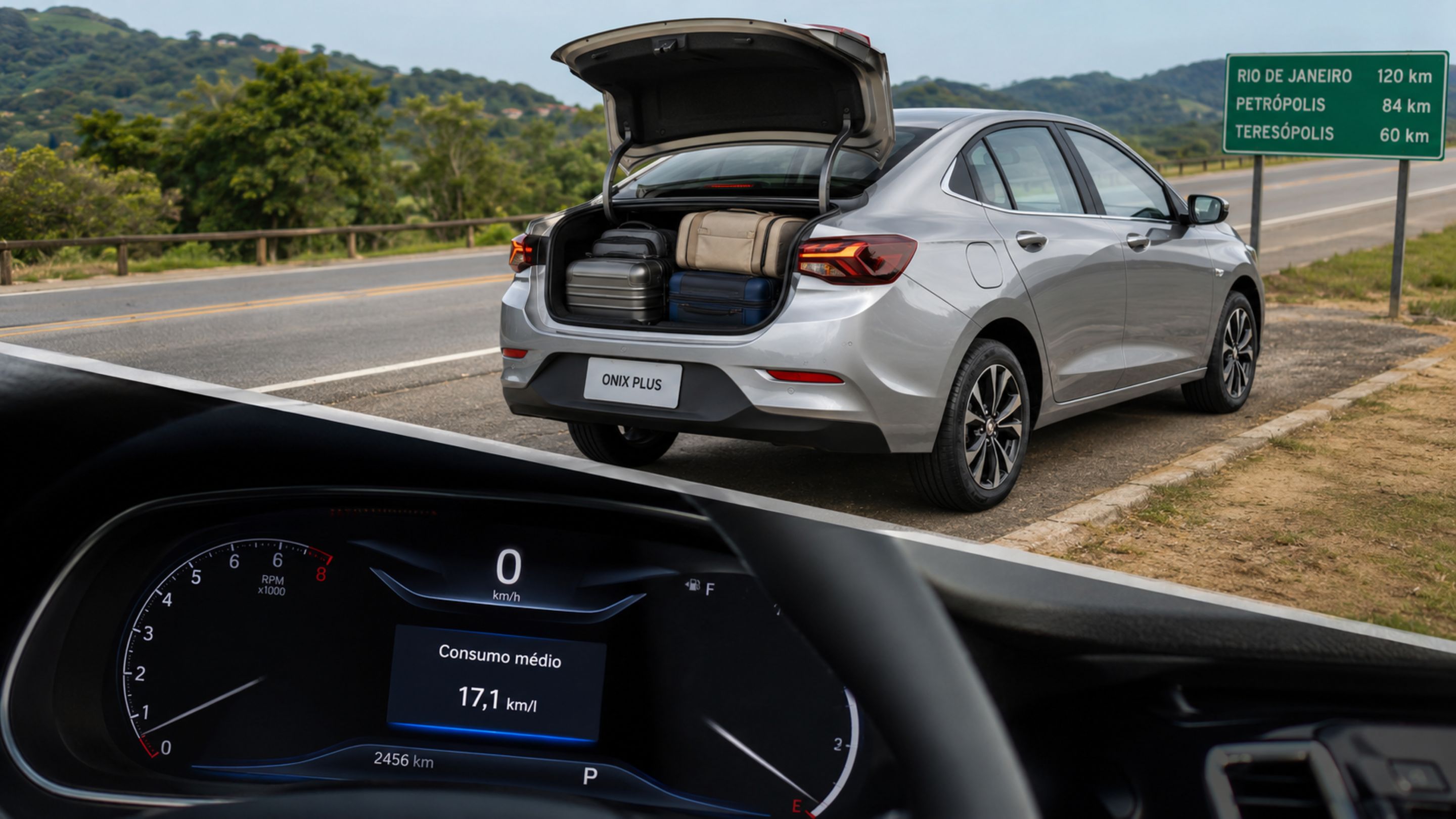 Com porta-malas de 500 litros e consumo de até 17,1 km/l, Chevrolet tem sedã para quem vive na estrada