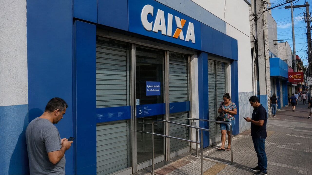 Bancos fecham dia 18, segunda