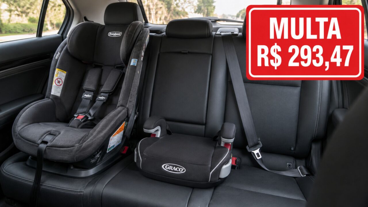 Nova lei da cadeirinha exige atenção à idade, altura e dispositivo correto para evitar multa