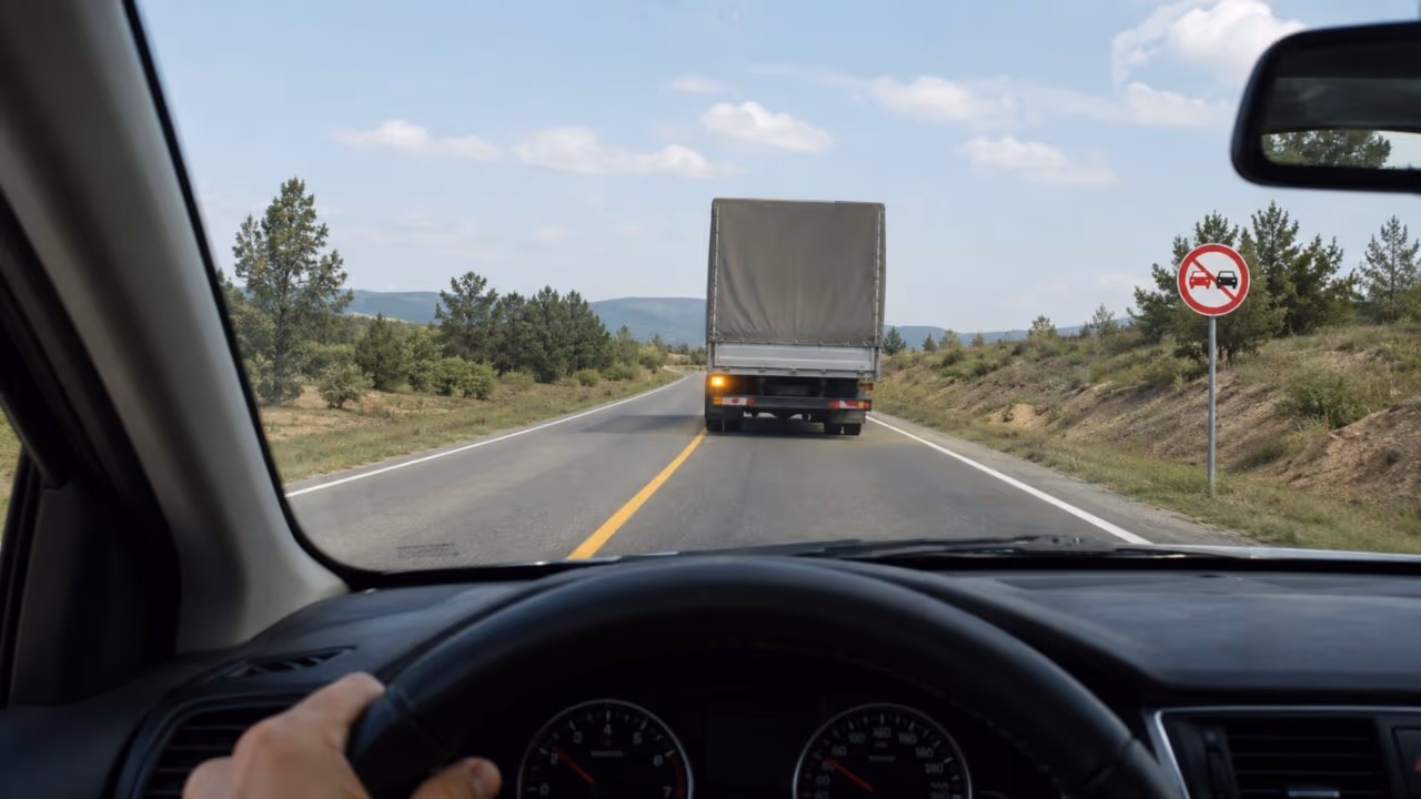 O que significa quando o motorista de caminhão dá a seta para a esquerda ou direita na estrada?