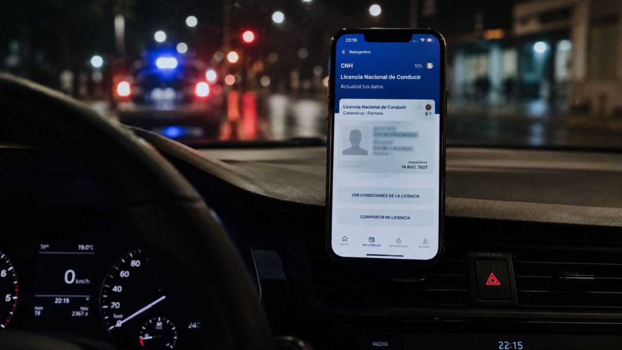 ''Tenho apenas a CNH no celular'': como apresentar para o agente?