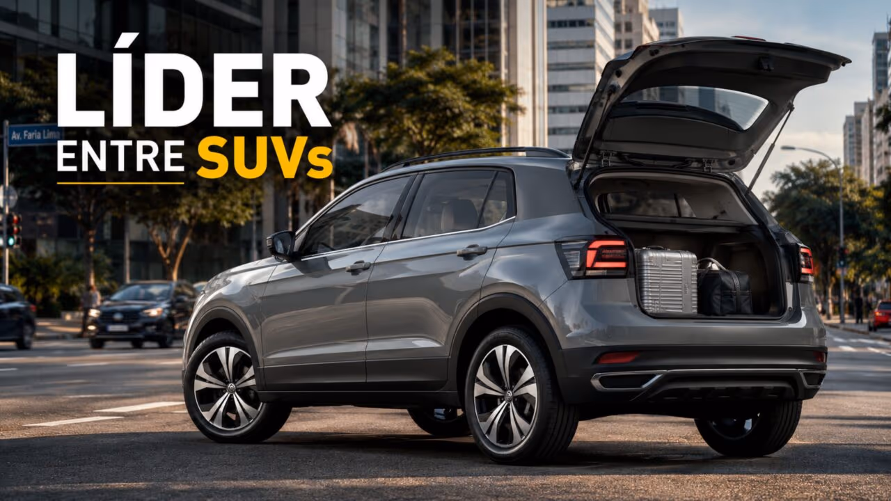Com motor TSI e até 150 cv, o novo T-cross segue entre os SUVs compactos mais vendidos no Brasil