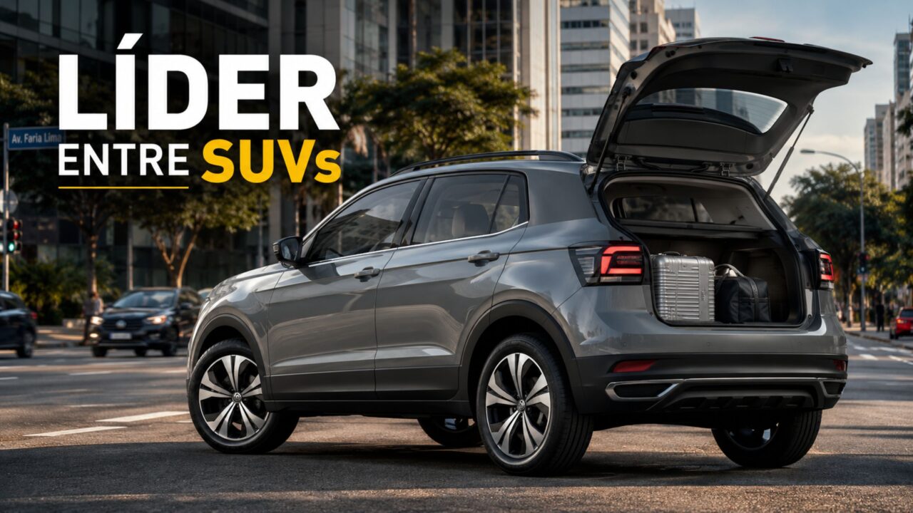 Com motor TSI e até 150 cv, o novo T-cross segue entre os SUVs compactos mais vendidos no Brasil