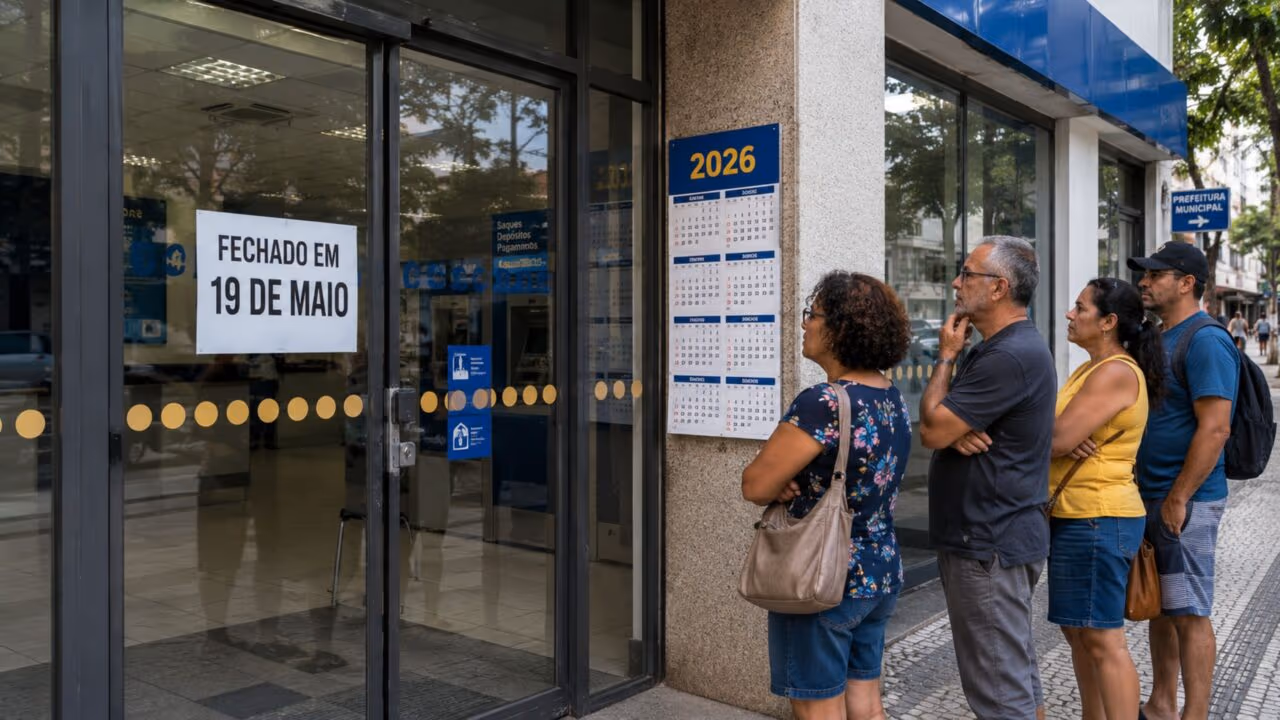 Bancos fecham em 19 de maio de 2026 em cidades com feriado municipal confirmado