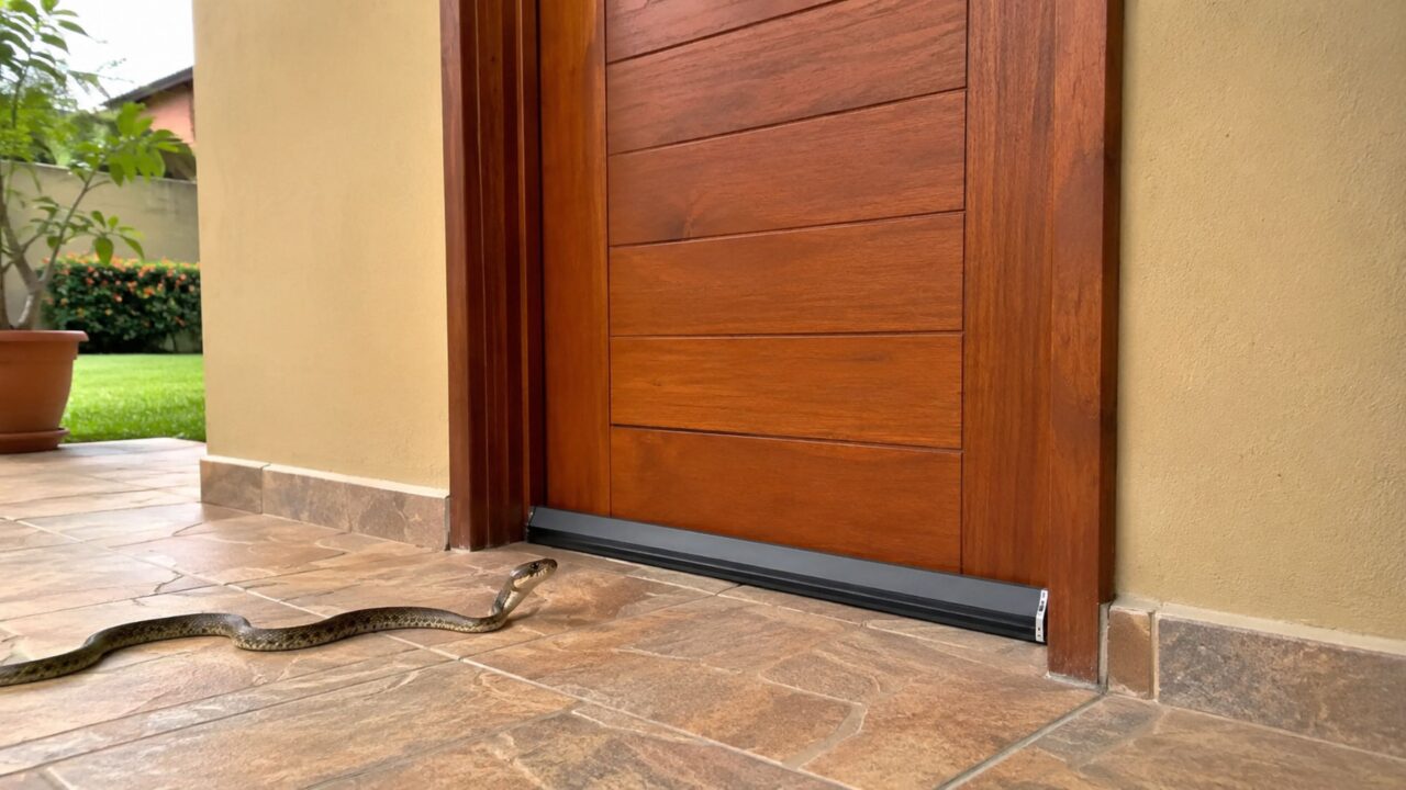 Especialistas recomendam que as pessoas fechem portas e janelas com atenção, pois a incidência de cobras entrando nas casas está aumentando em maio