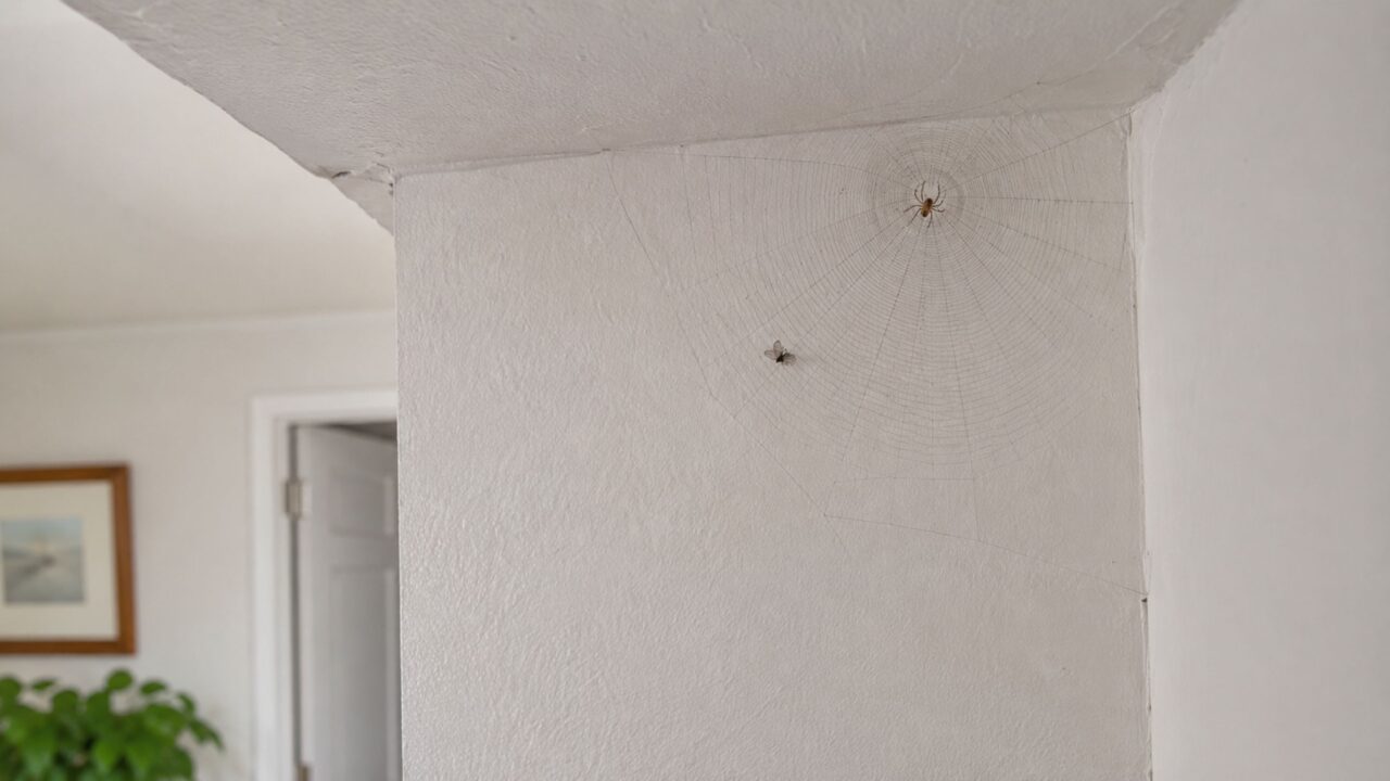 Se você encontrar uma aranha no canto da parede, não entre em pânico: antes de tentar matá-la, faça isso e observe esse detalhe