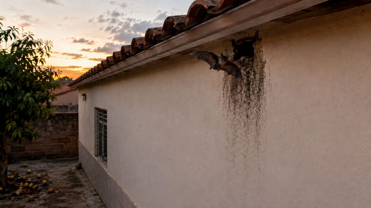 Se morcegos aparecerem perto da sua casa à noite, isso pode revelar algo sobre o ambiente ao redor e você precisa observar de imediato