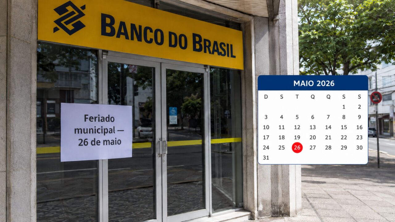 Bancos fecham terça-feira (26)