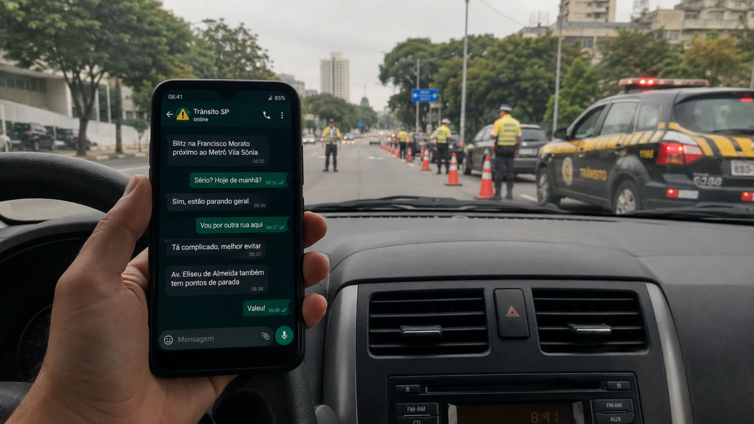 O que a lei diz sobre alertar sobre blitz em grupos do WhatsApp?