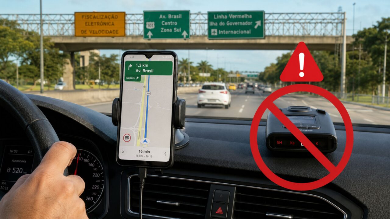 A lei permite utilizar aplicativos como Waze para alertar sobre radares de trânsito?