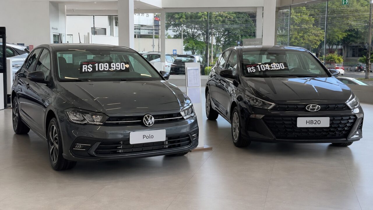 VW Polo agrada na estrada e Hyundai HB20 brilha nos equipamentos: qual faz mais sentido para você?