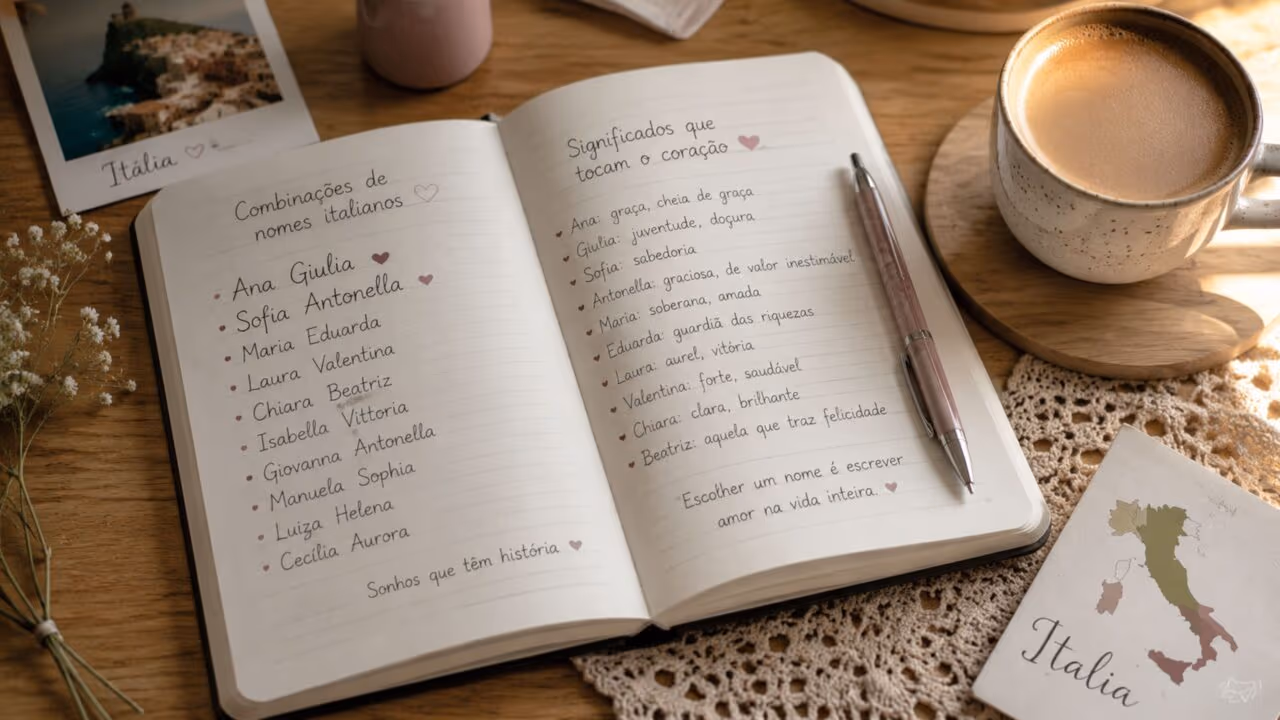 Seis nomes italianos de meninas que unem musicalidade e charme e funcionam perfeitamente no Brasil