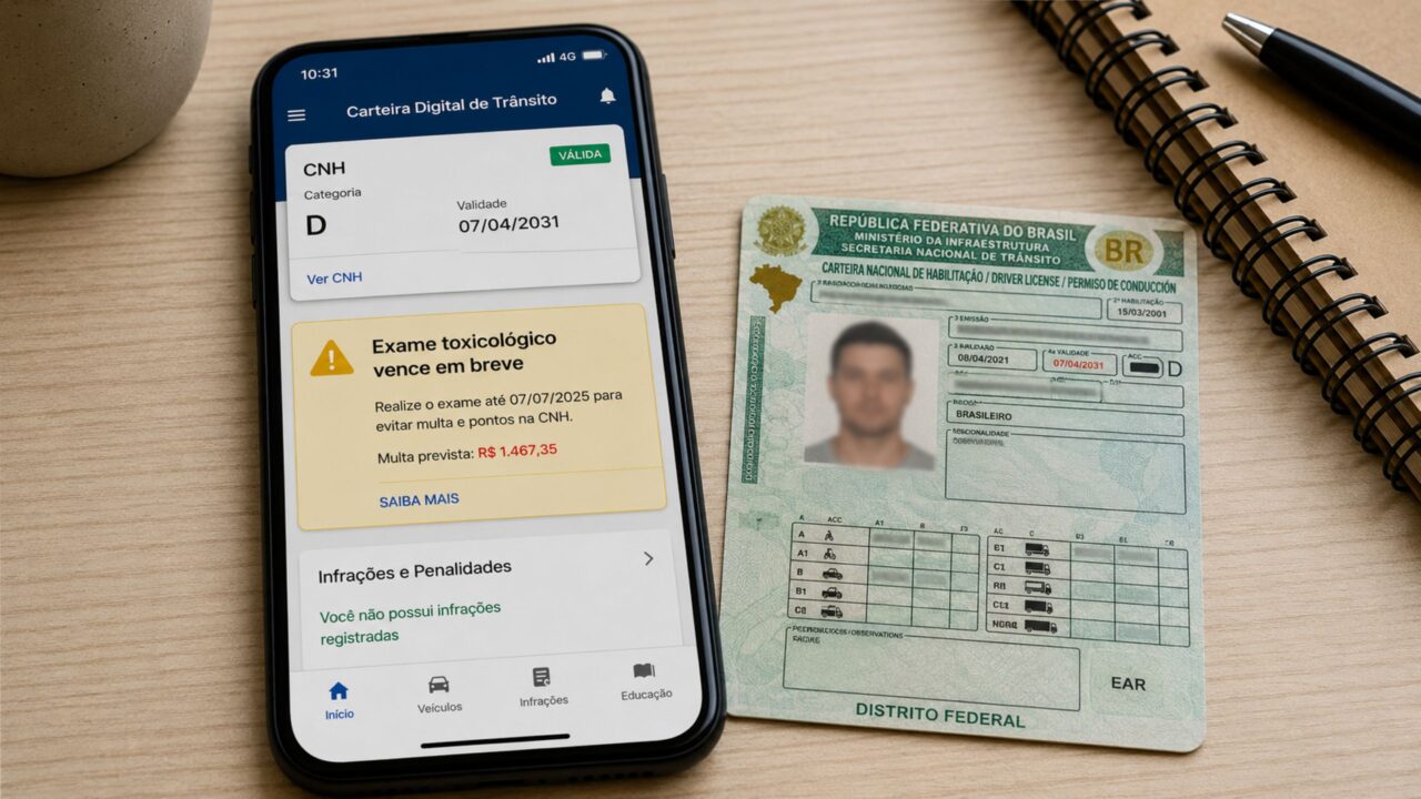 Motoristas com categoria C, D e E precisam ficar atentos ao novo exame toxicólogico obrigatório