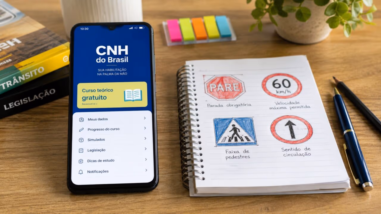 Quem pode fazer o curso teórico gratuito da CNH e como funciona?