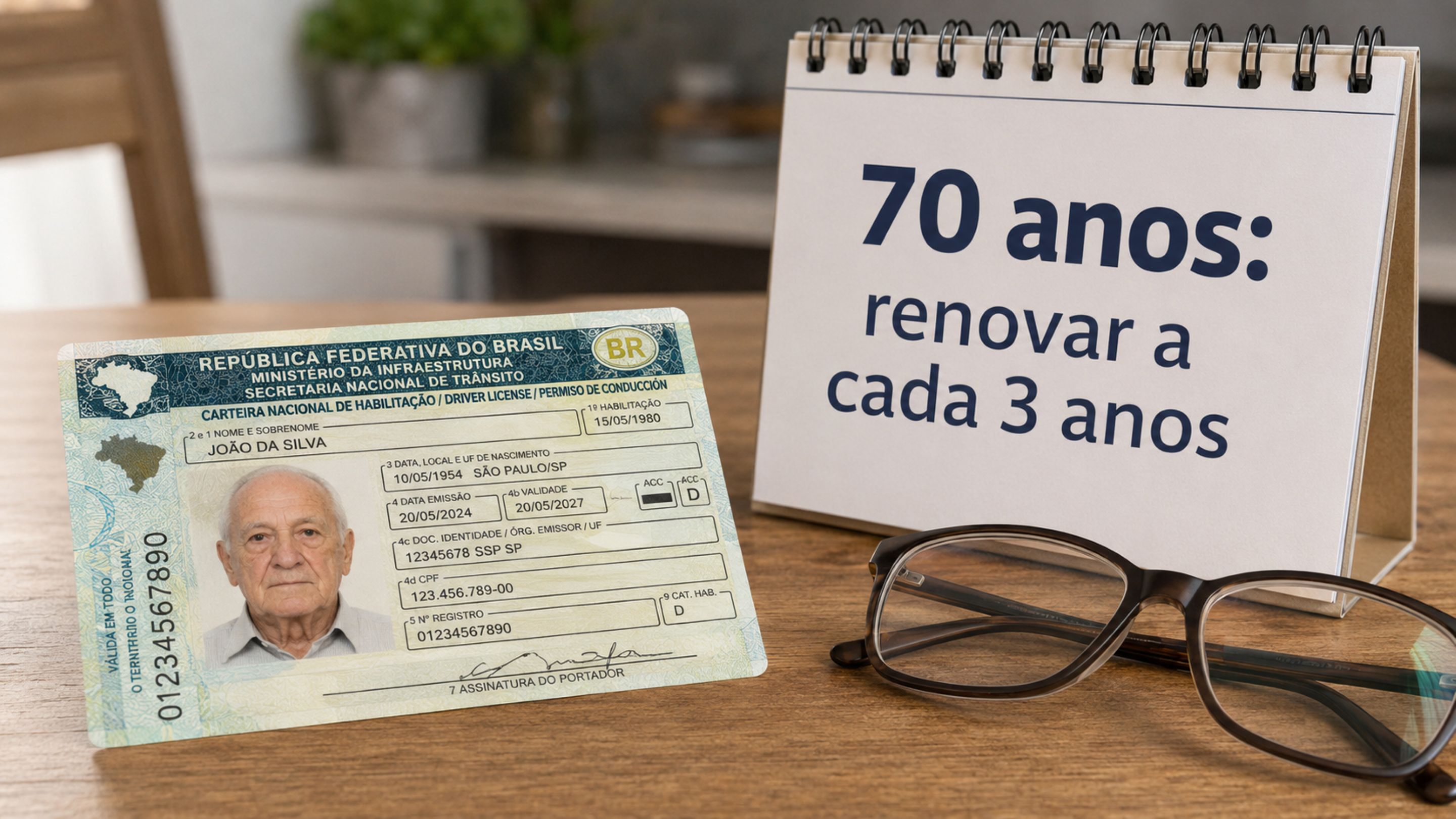 Motoristas entre 50 e 69 anos já entram em prazo menor para renovar a CNH e precisam ficar atentos