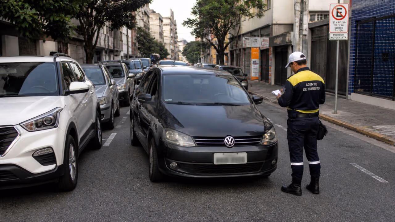 O que diz o art. 181 do CTB sobre parar em fila dupla?