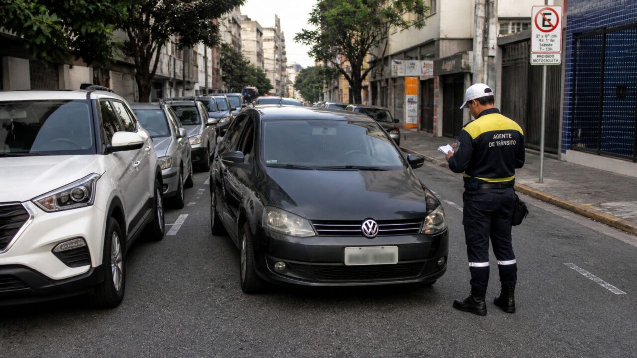 O que diz o art. 181 do CTB sobre parar em fila dupla?